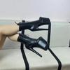 Plus Size 20cm Matte High Heel Knight Boots for Steel Pole Dance & Nightclub