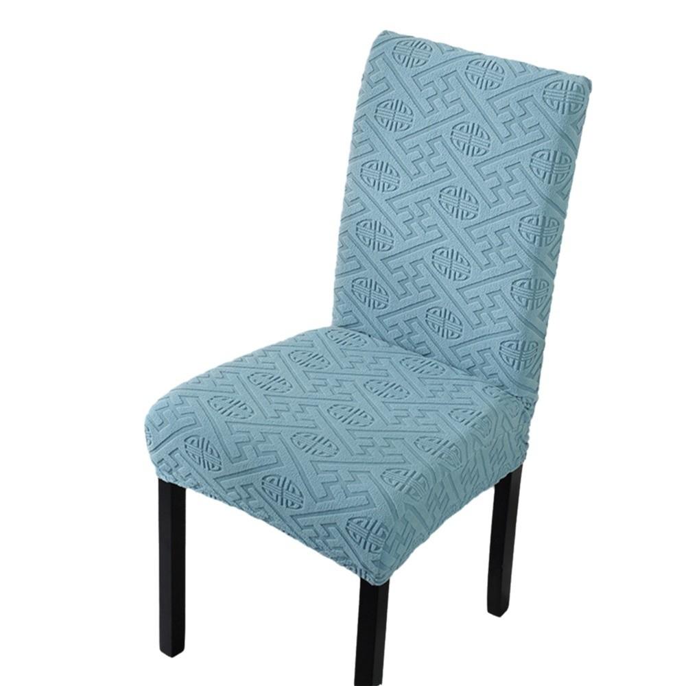 Elastic Stretch Dining Chair Cover Jacquard Chair Cushion Cover Waterproof Seat Covers Chair Protectors