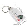 Compass And Thermometers Keychain Survival Thermometer Compass Keychain Mini Pocket Sized Compass Keyring Outdoor Equipment