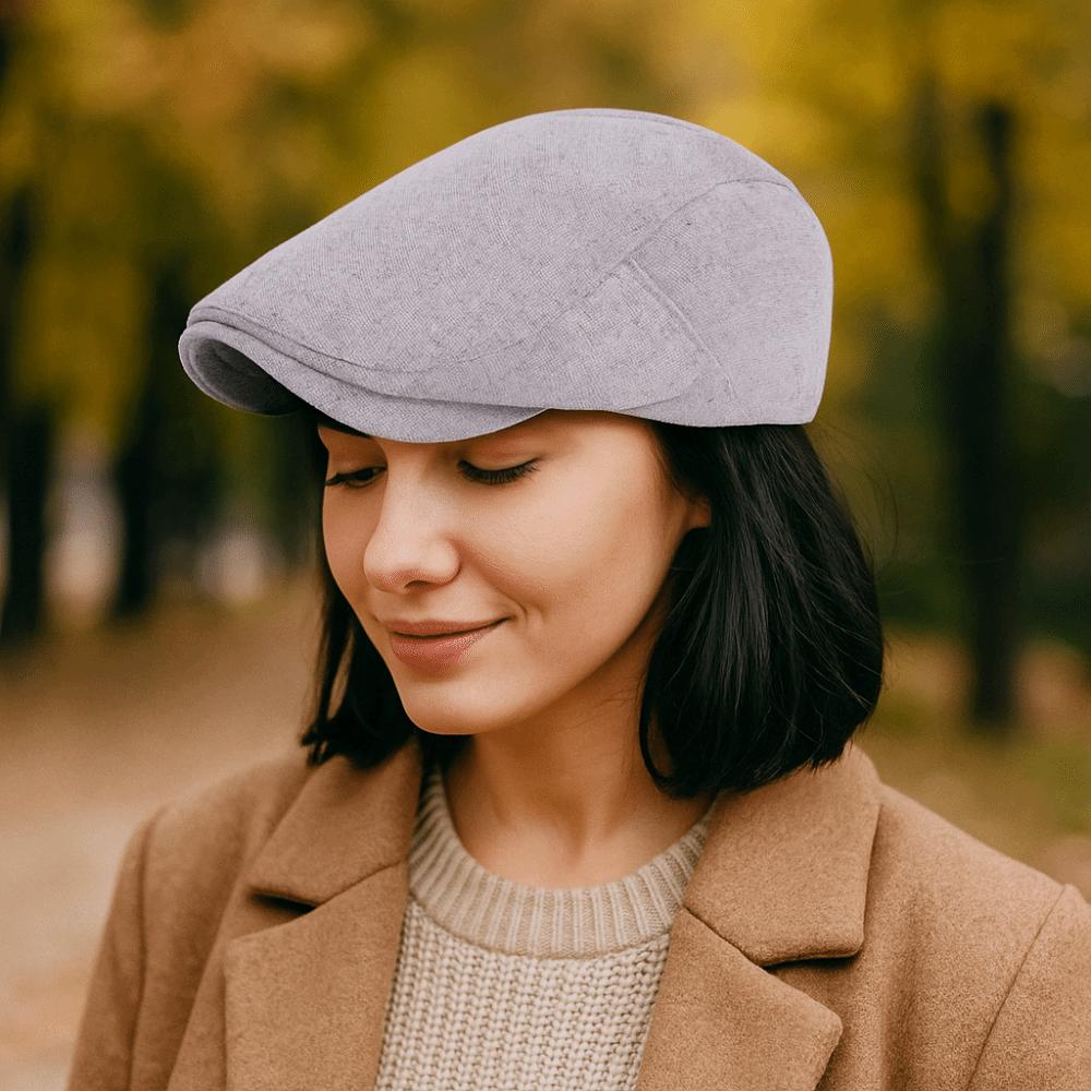 Vintage Duckbill Hats Breathable Flat Hats Classic Forward Hat  Autumn