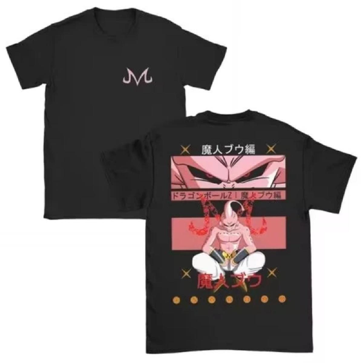 

Футболка Kawaii Majin Buu Gym Ball Z Fitness Anime для мужчин, хлопковая, с короткими рукавами и круглым вырезом, летняя одежда для родителей XXXXXL чёрный