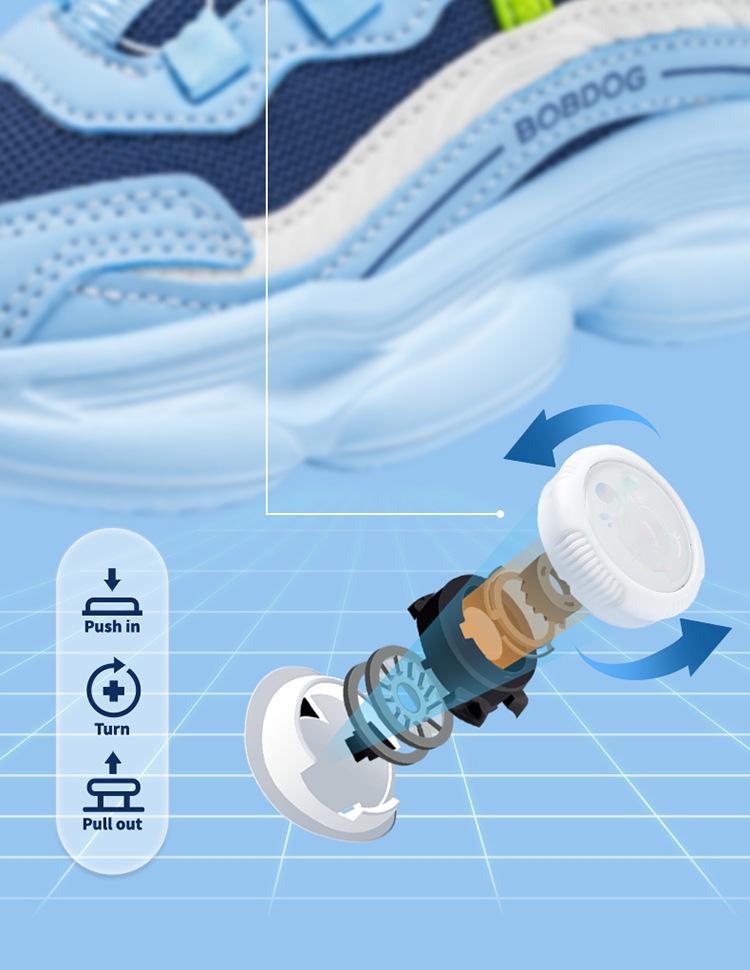 Babudou Kids' Breathable Mesh Running Shoes - Spring/Autumn Sports Sneakers for Boys and Girls