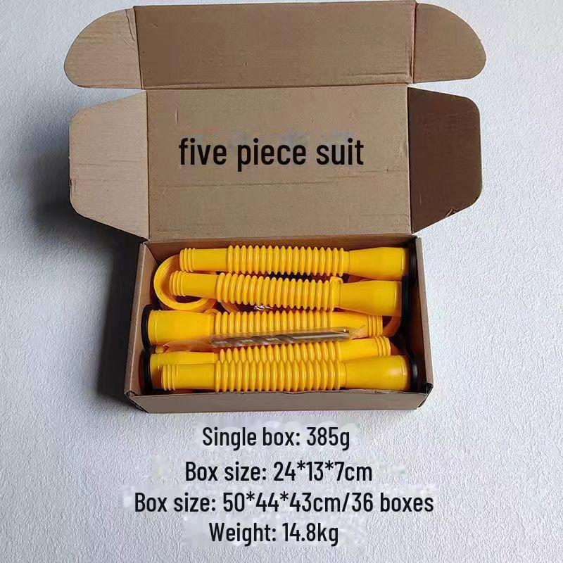 Hexagonal Nut Threaded Pipe for Fuel Tank: Guide Pipe Plastic Iron Barrel Accessories for Pouring Oil