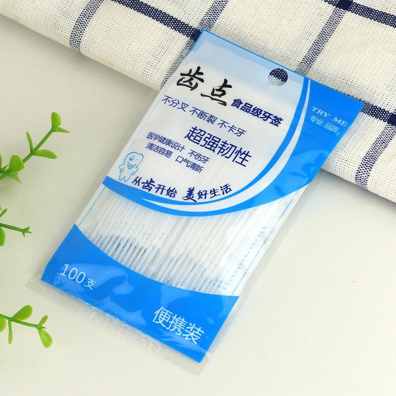 100/200 Stück Einweg-Familien-Doppelkopf Hochwertige Personalisierte Kreative Fruchtspieße Tragbare Ultrafeine Zahnstocher