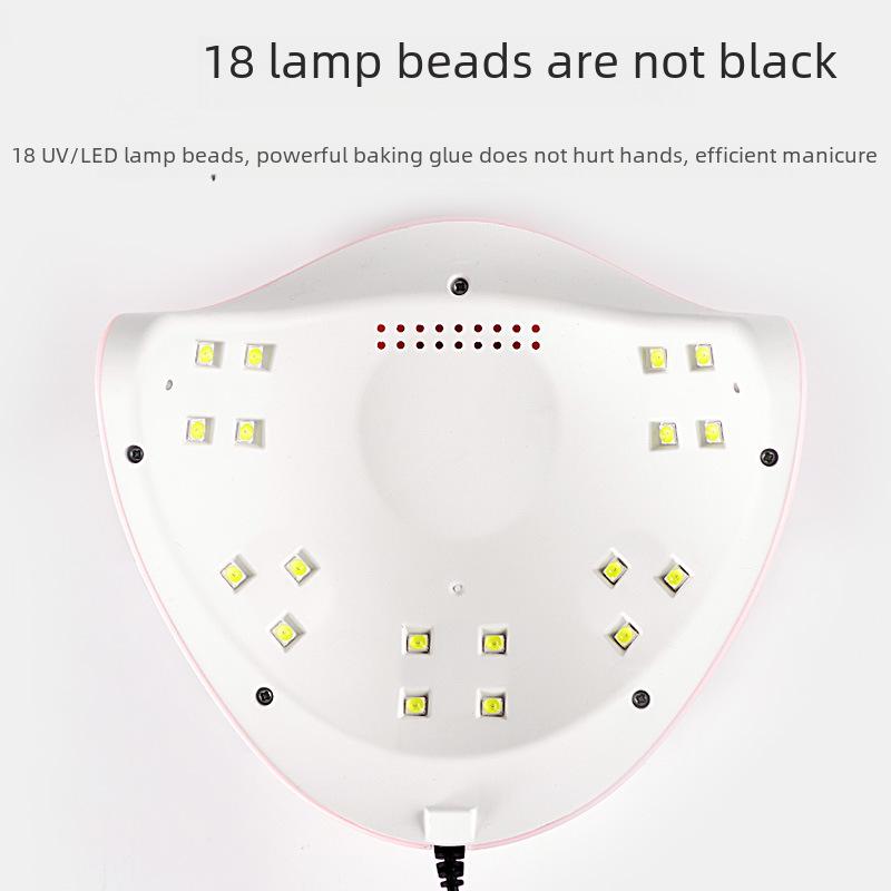 Rosa LED Nail Art Schnelltrocknerlampe - Sanftes Trocknen für den Heim- und Salongebrauch