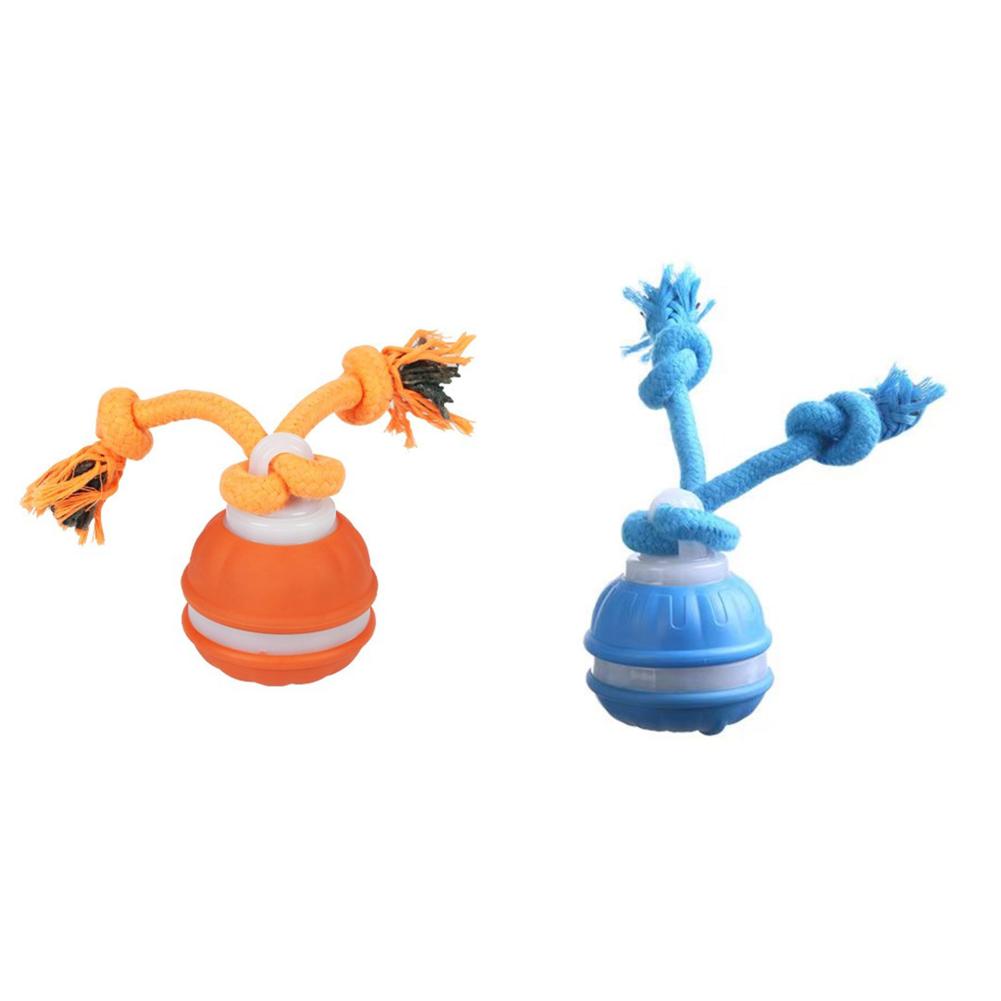 Motion Actived Rolling Ball for Dogs USB Rechargeable Interactive Dog Toys for Puppy/Small/Medium Dogs Rolling Ball with Rope