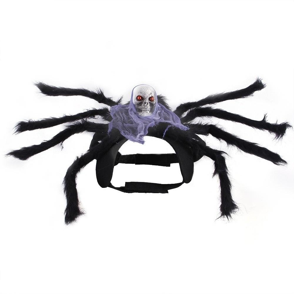 Small To Large Sizes Pet Spider Costume Skull Face Design Halloween Spider Costume for Party Prop