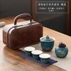 Travel tea set, portable bag, outdoor travel express cup storage, teapot drinking tea, and business gifts