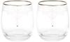 JILL STUART Pair Glass 250cc Clear Set of 2 Stylish Cute Tumbler Wedding Gift Present Made in Japan Gift Box Included Wrapped GW4132-42182AAZ
