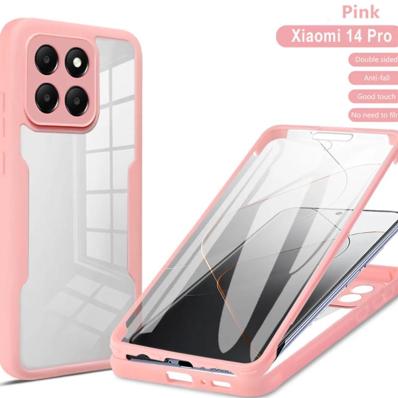 360 Full Cover Case For Xiaomi Mi 13T 12T 11T Pro Bumper Funda For Mi 14 11 12 13 Lite 5G 12S Ultra Clear Shockproof Phone Cover