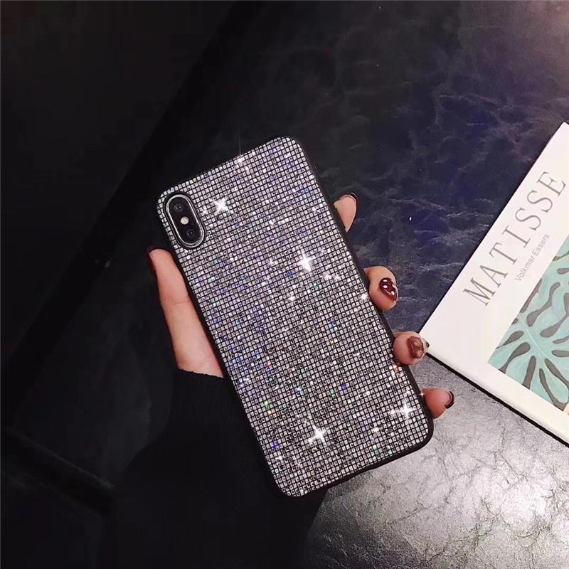 Suitable for Samsung S22 Mobile Phone Case A73 Square Glitter Sequin Anti-drop Case A33 Fashionable Foreign Trade Model