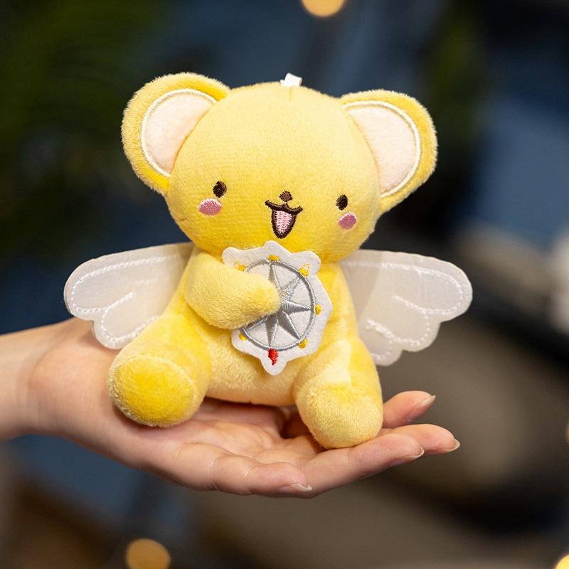 Cartoon Varied Sakura Little Pendant Plush Doll Animation Game Magic Card Girl Keychain School Bag Hanging Decoration