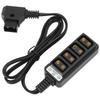 D-Tap Stecker auf 4-fach D-Tap Buchse Splitter Stromkabel D-Tap Netzteil für Anton für Sony V