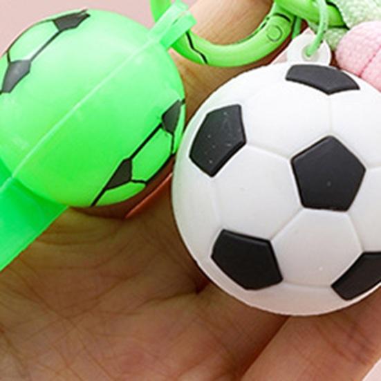 Football Keychain with Whistle Car Key Ring with Braided Strap Football Backpack Purse
