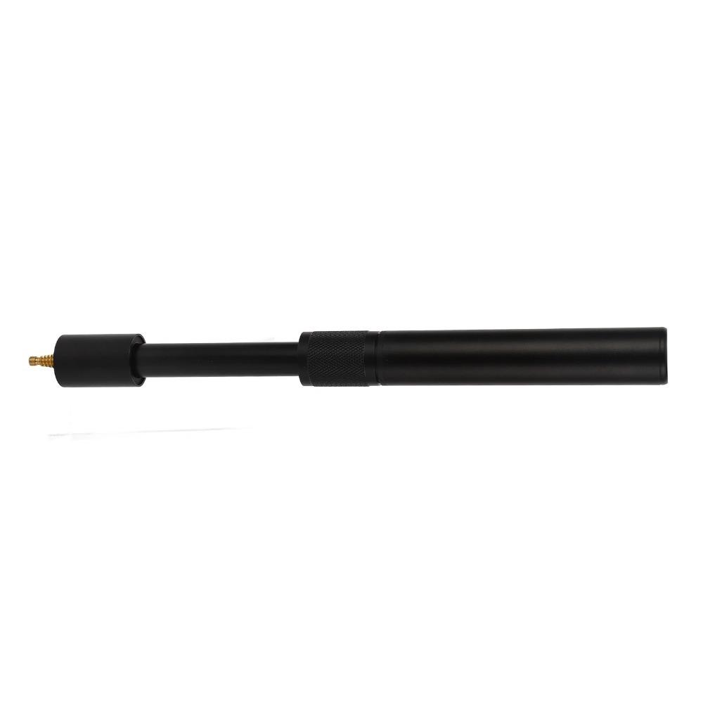 Aluminum Alloy Pool Cue Extension Threaded Connector Telescopic Cue Cue Lengthener  Outdoor Play чёрный