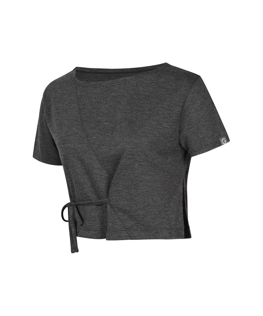 GRANDE LINE Tie-Up Ribbon Short Sleeve_6 Colors