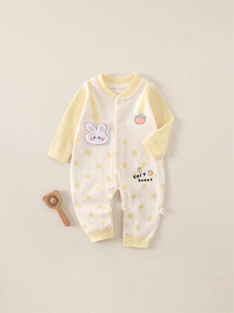 Newborn Cotton Onesie: Unisex Baby Romper for Autumn and Spring