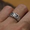 2026 New S925 Vintage Thai Silver Owl Ring With European And American Animal Totem Eagle Head Ring For Women