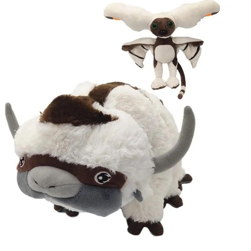 45/50cm Anime Avatar The Last Airbender Appa Plush Toy Avatar Appa Momo Plush Soft Stuffed Animal FigureToy Gifts for Children Kids