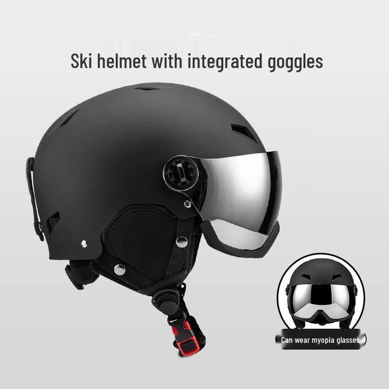 Теплый горнолыжный шлем Yining для взрослых со встроенными очками