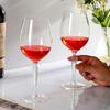 Handmade Crystal Glass Champagne Wine Goblet European Fishbone Design Elegant Drinking Cup