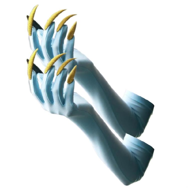 Lange Nägel Handschuhe Elastische Pfoten Armhandschuhe Für Punk Outfit Kostümpartys Abendveranstaltung Anzieh Zubehör Armschmuck