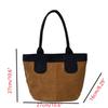 Women's Vintage Shoulder Bag Large Capacity T Elegant Suede Hobo Bag Autumn Winter Crossbody Purse Work Bags