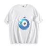 Mischievous Blue Emoji Wink Tee - Playful and Edgy Unisex Shirt