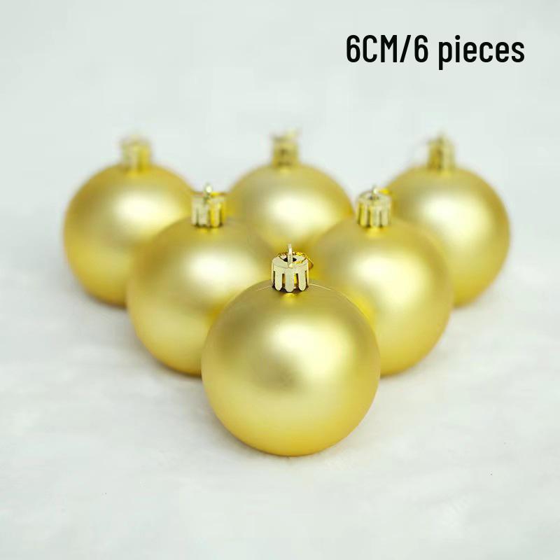 Colorful Matte Christmas Tree Hanging Ball - Decorative Round Ornaments for Holiday Celebration