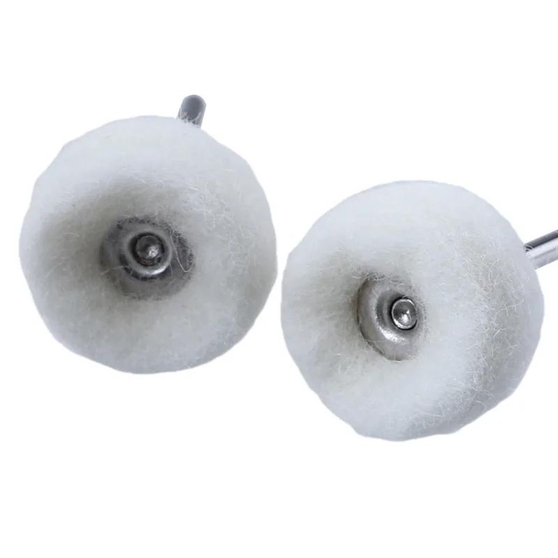Fine Shank Wool Polishing Head Grinding Jewelry Metals Wheels Buffing Felt Rotary Tool Accessories