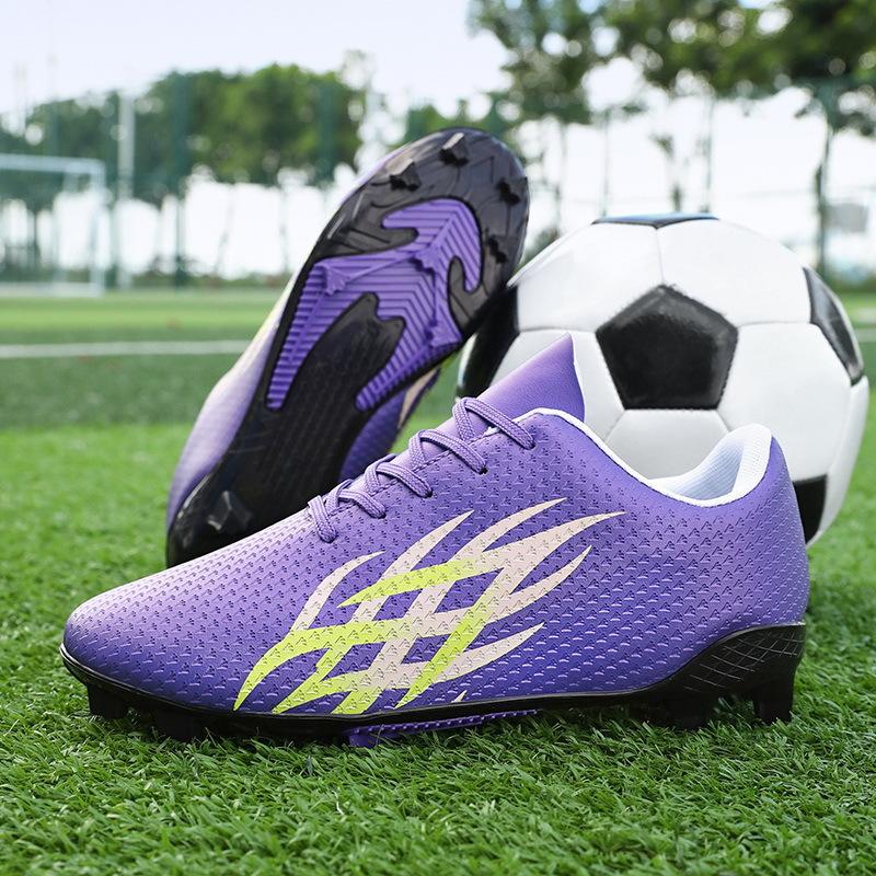 Spike training football shoes low-top leather surface broken nails football sports shoes low-top youth sneakers large size