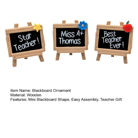 Yousheng 3Pcs/Set Graduation Mini Blackboard Ornament with Stand Message On A Blackboard Wooden Sign Desktop Decoration Graduation Season Teacher Gift