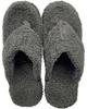 Daikai Piede Pile Hausschuh Zehentrenner L DGY Glatt Flauschig Polyester Indoor Sandalen Unisex 24-26cm