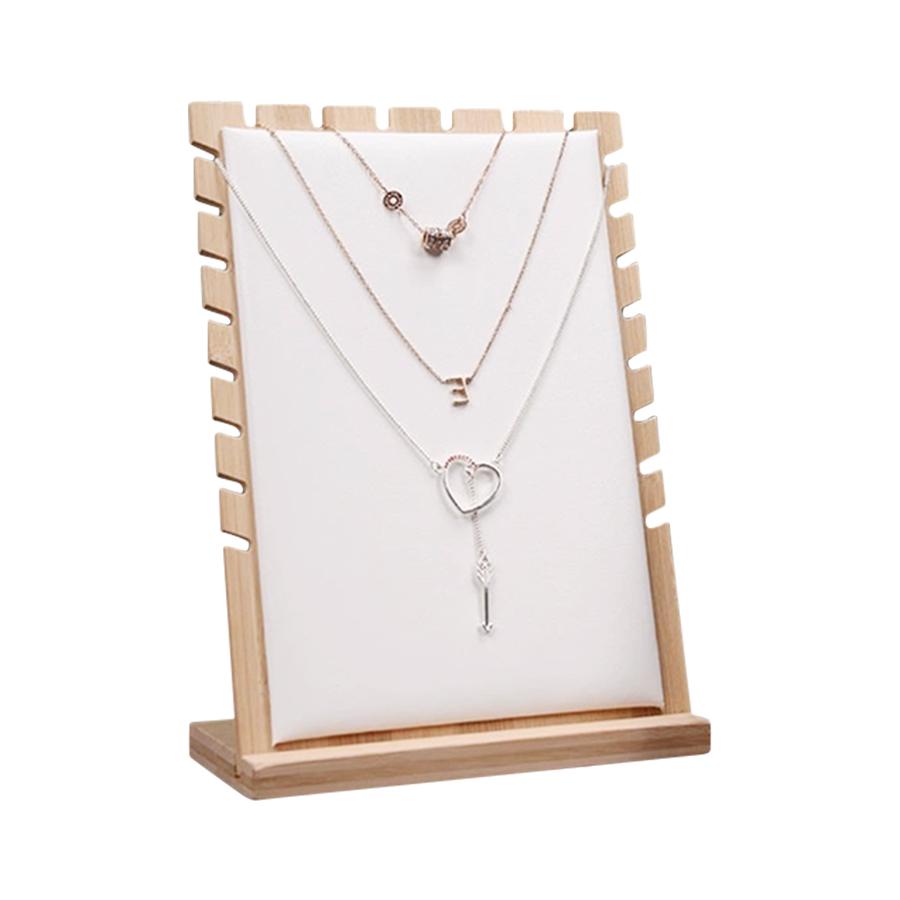 Creative Solid Wooden Necklace Frame Fashion Jewelry Display Frame Pendant Support Jewelry Display Props