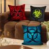 LOGO B-BIOHAZARD Pillow Gift Home Office Decoration Bedroom Sofa Car Cushion Cover Case 45x45