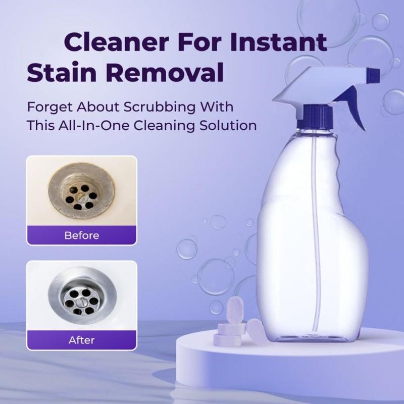 Instants Mix Kitchen Cleaner 1 Sprays Bottle 6 Tablets Eliminates Stubborn Oil Stains Odors For Food Contact Surfaces
