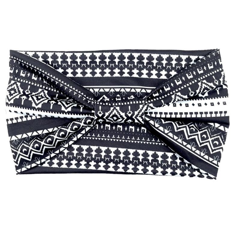 Atmungsaktives Stirnband für Damen Sport Haarband Böhmischer Stil Stirnband Weiblich Elastisches Kopfband Sportliches Kopfzubehör