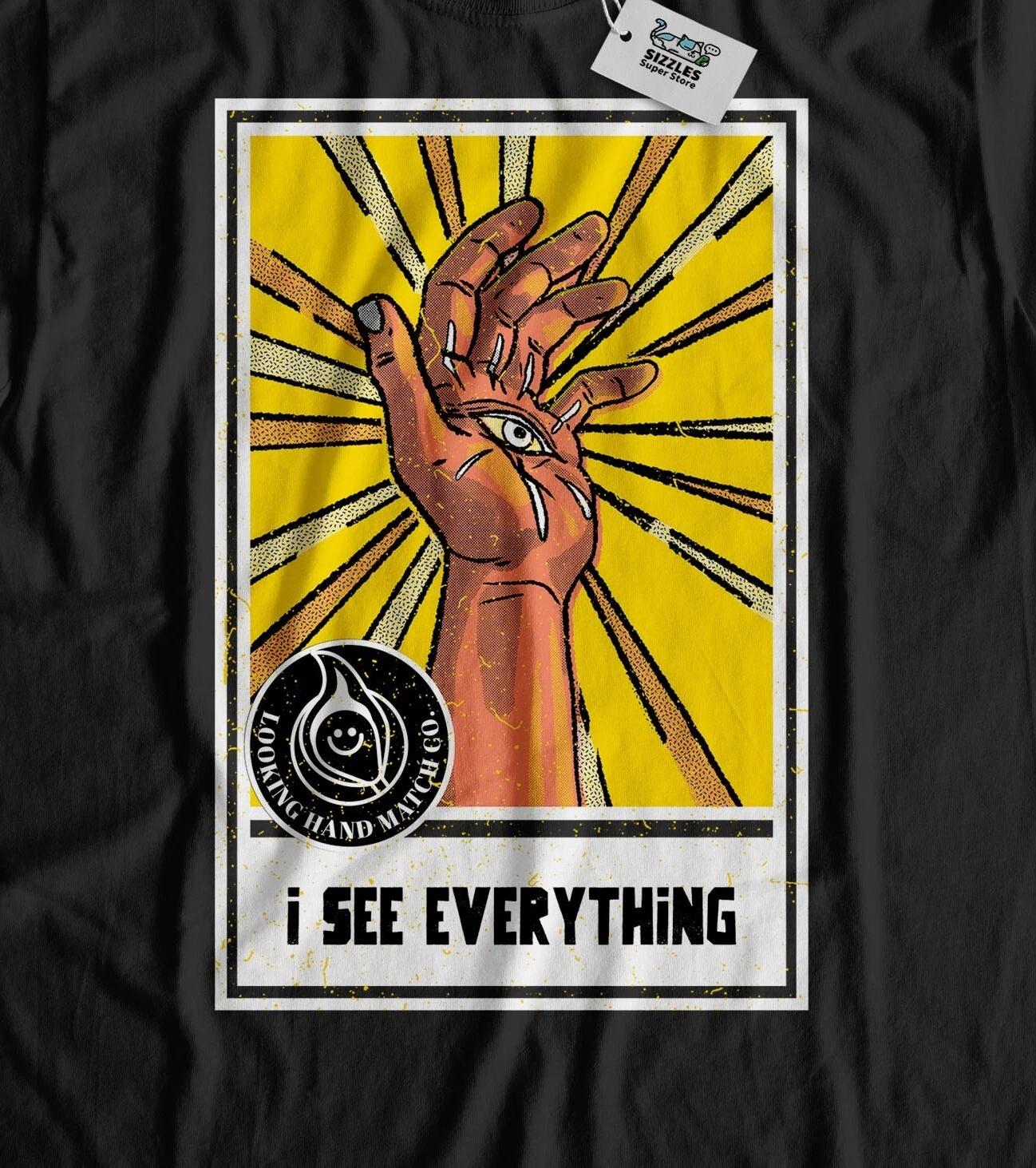 

Unisex Hamsa Hand T-Shirt Mystic Evil Eye In The Palm Of The Hand Gifts 3XL