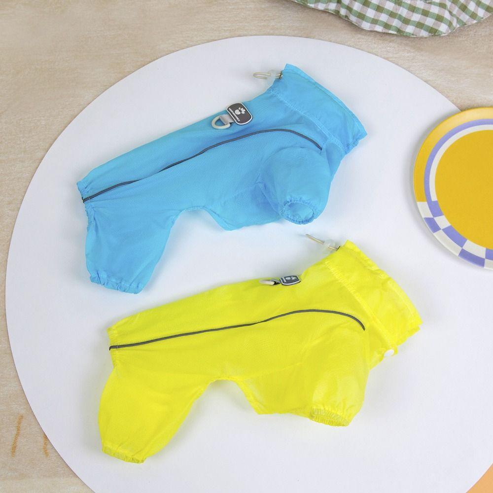 Jumpsuits Dog Sunscreen Clothes Four Legs Dog Thin Shirt Poodle Summer Pet Sunsuit  Outdoor