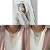 Unique Heart Shape Chain Necklace For Women With Zinc Alloy Material And Fall Trend