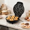 Donut Maker with Non-stick Plate and Led Light | Adjustable Tilting Cover | Compact and Easy To Clean - Ideal for Homemade Donas