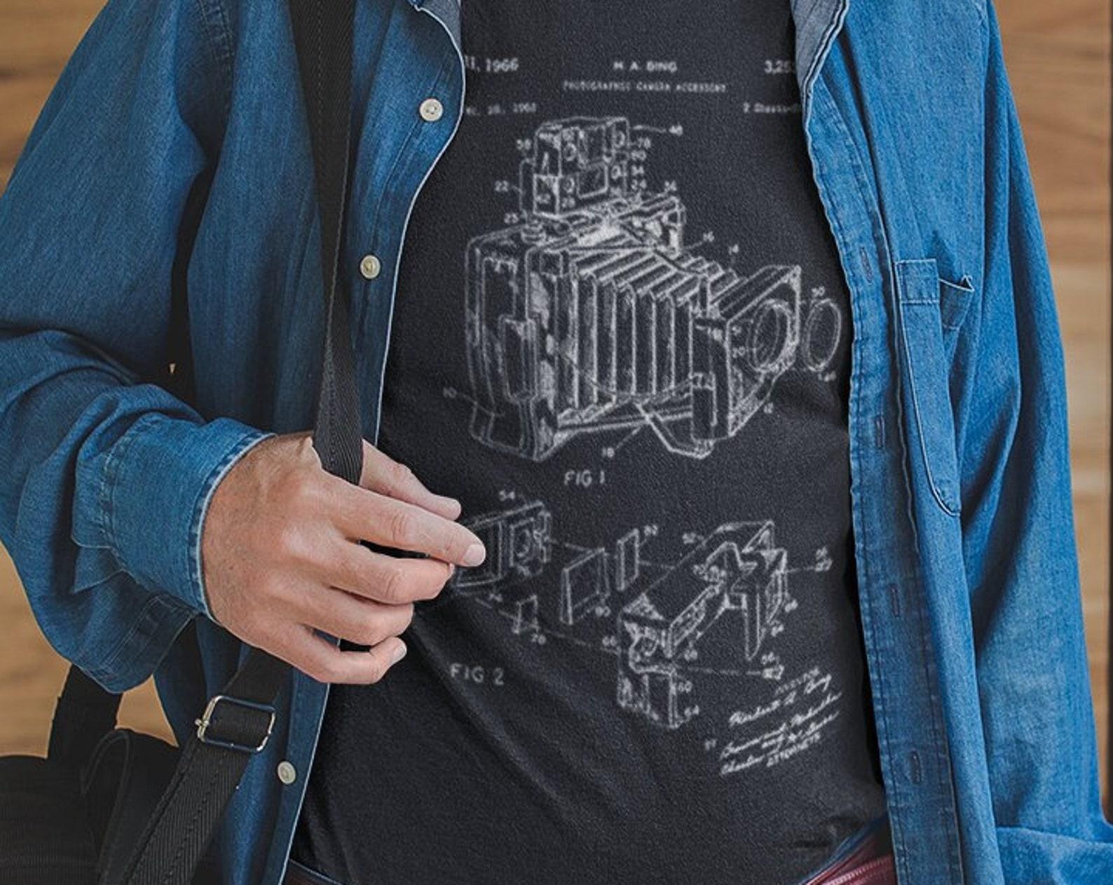 Camera Patent T-Shirt: Photography Art Gift S