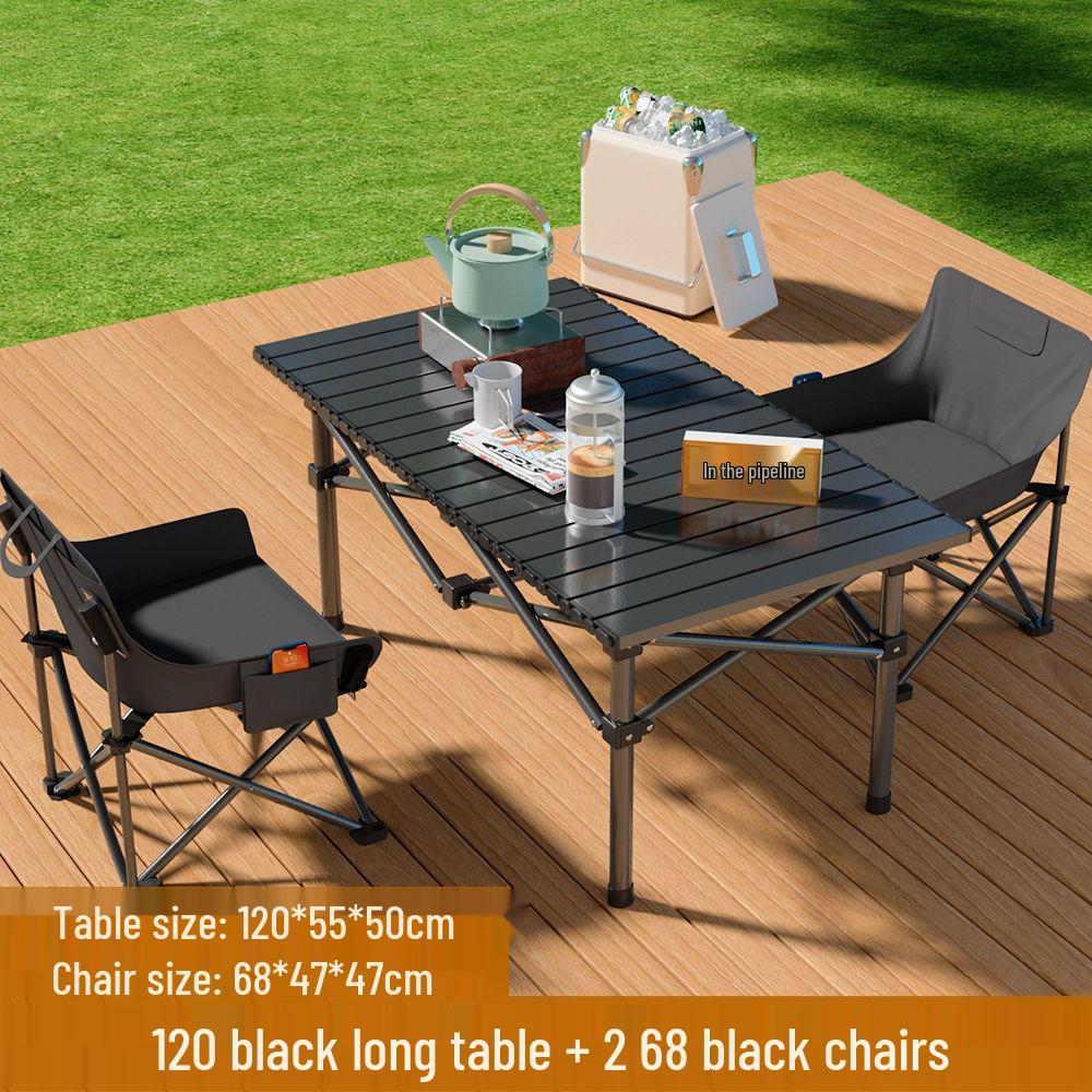 Portable Folding Table and Chairs Set for Outdoor Camping and Picnics