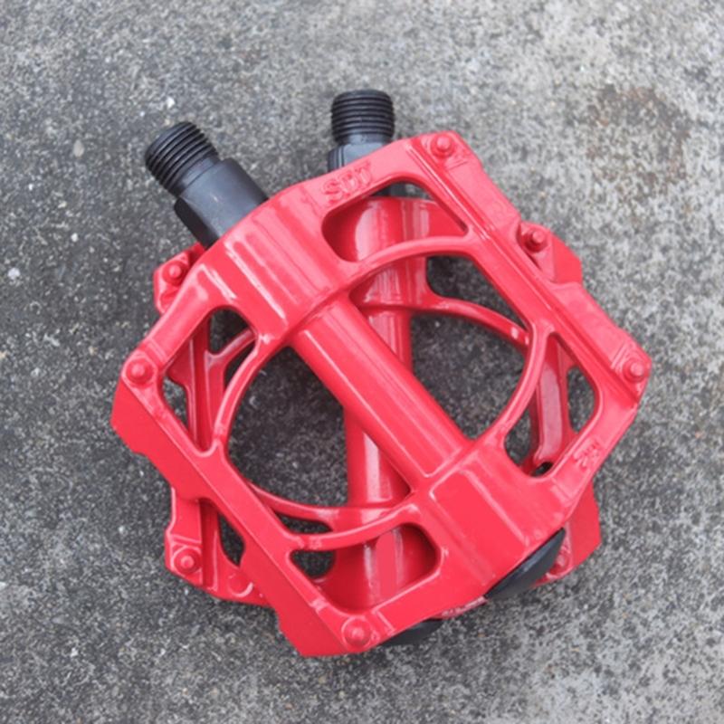 Aluminum Alloy Mountain Bicycles Pedals 4 Seal Bearings Nonslip Bicycles Pedals Wide Flat Cycling Pedals Enduring