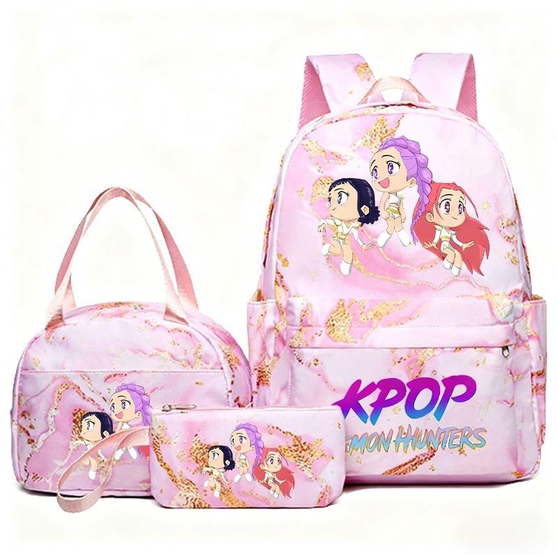 Set Zaino Scolastico 3 Pezzi – Zaino per Studenti con Borsa Pranzo e Astuccio