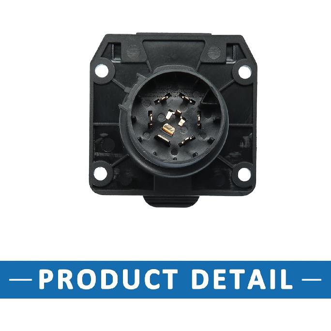 7-Foot 7 Pin Trailer Wiring Harness Extension Connector Vehicle-Side Truck Bed 7 Way RV Wiring Plug Harness Extension for Dodge for Ram 2500