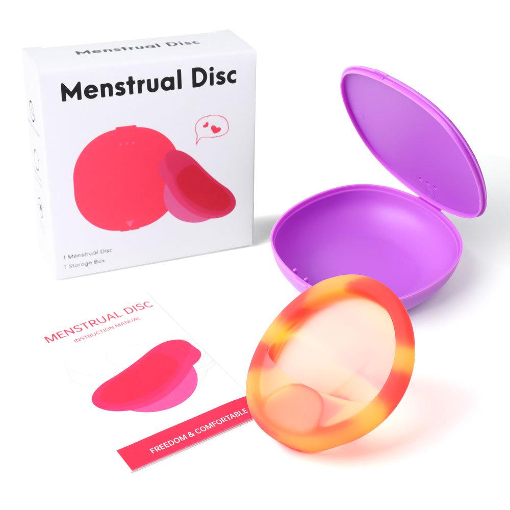 Silicone Menstrual Disc & Cup: Built-In Design for Female Comfort During Periods