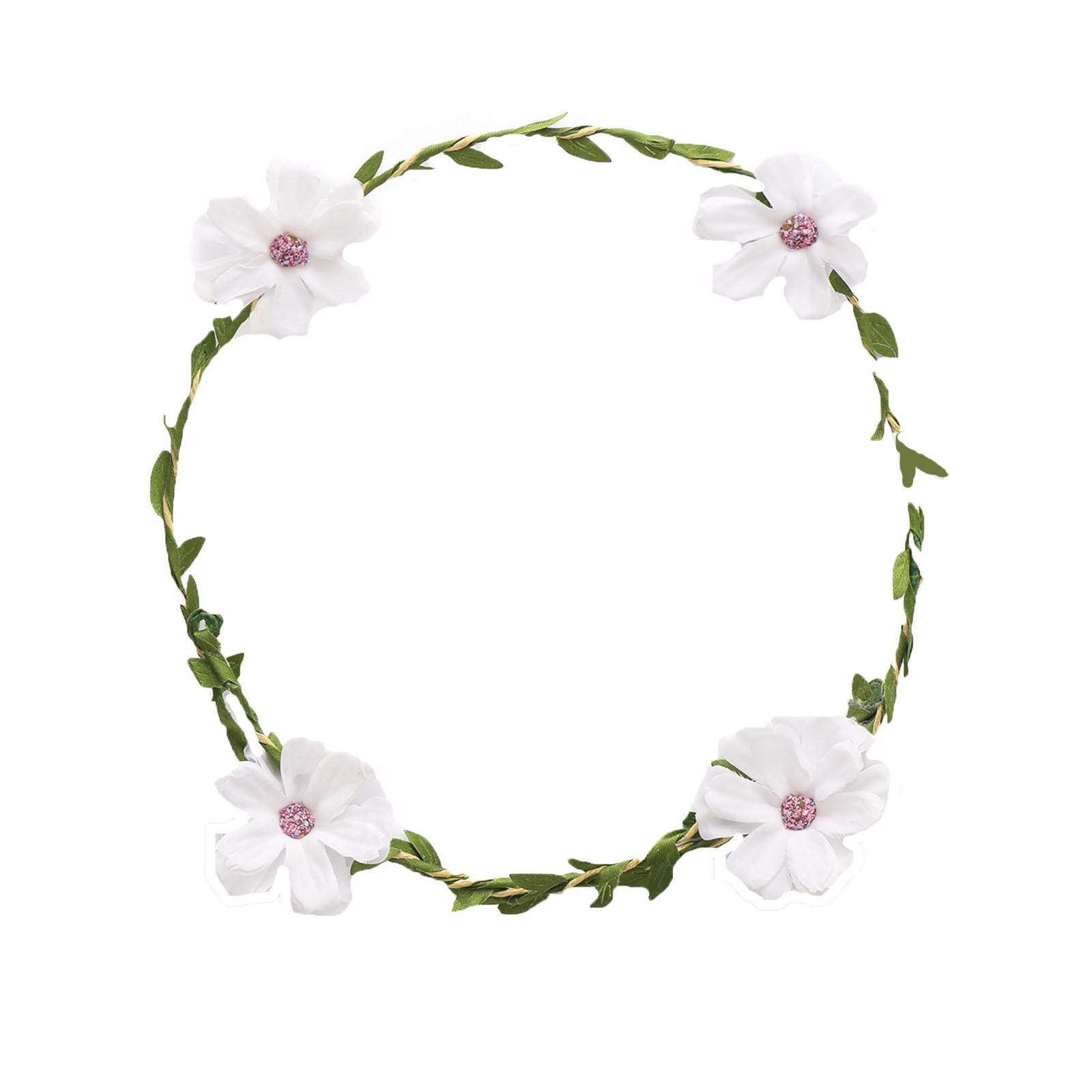 

Лесной венок Красивые аксессуары из искусственных цветов Венок One Size белый