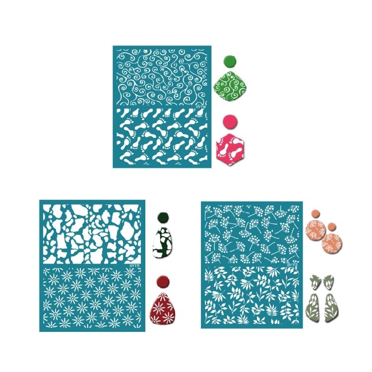 Silkscreen Stencils Self-Adhesive Silk Screen Print Stencils Jewelry Making Tool