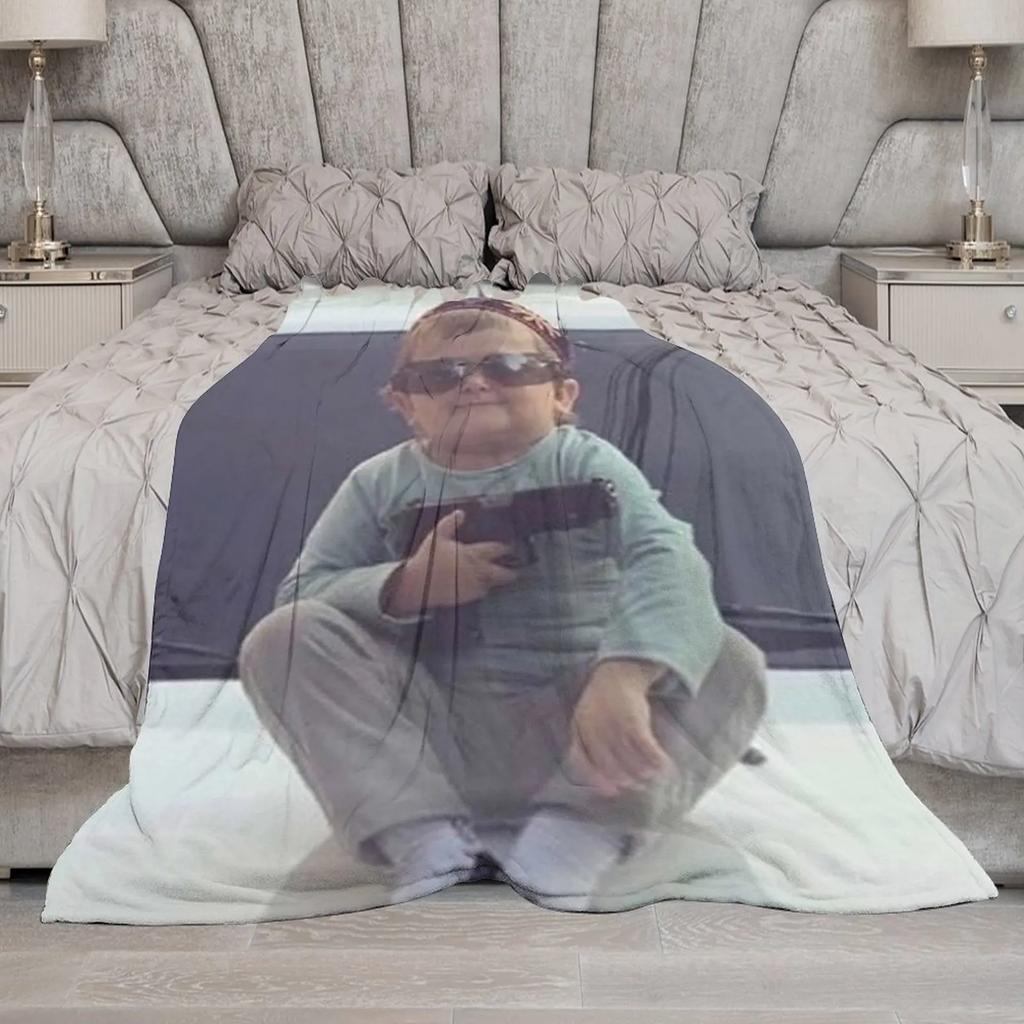 Hasbulla Gun Throw Blanket Designer Blankets Nap Blanket Stuffed Blankets